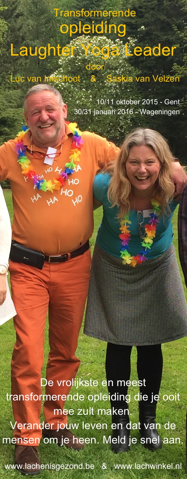 Opleiding Laughter Yoga Leader door Luc en Saskia